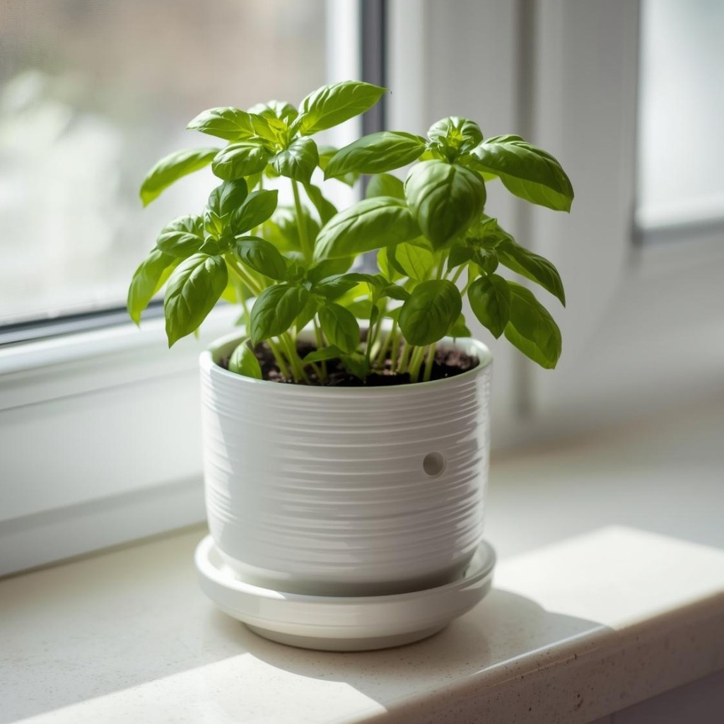 Ceramic planters for kitchen herbs